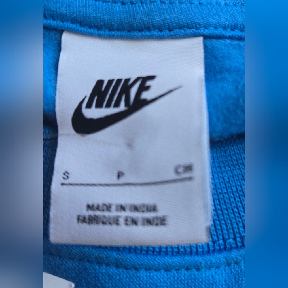 Nike CrewNeck Sweatshirt Photo Blue/Orange Trance Mens Small DQ4072-435 - Picture 5 of 6